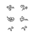wind icon design template vector image