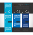 infographic design template with flat vector image vector image