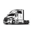 big truck black and white vector image
