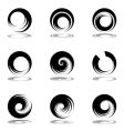 spiral motion vector image