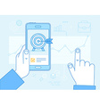 business strategy concept art vector image vector image