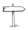 direction sign vector image vector image