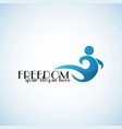 freedom logo template vector image