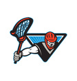 lacrosse player crosse stick vector image vector image
