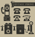 vintage phone vector image vector image
