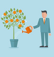 investment concept in flat style vector image vector image
