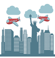 new york design over white background vector image vector image