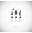 set cutlery icons vector image vector image