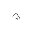 creative black gorilla head logo design vector image vector image
