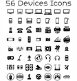 electronic devices icons vector image