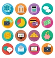 icon set for finance investment management vector image