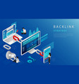 isometric online communication technologies vector image