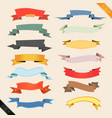cartoon banners and ribbons vector image