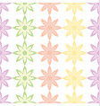flower and petals seamless design background vector image