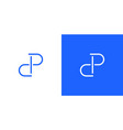 unique and modern pc logo design 2 vector image vector image