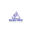 electric mountain logo design vector image