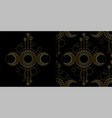 seamless pattern and t shirt print set with triple vector image vector image