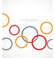 abstract tech background with circles vector image