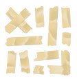 adhesive tape set sticky paper strip isolated vector image