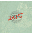 new year 2015 vintage styled design vector image vector image
