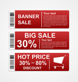 discount sale banners vector image