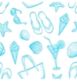 summer seamless pattern vector image