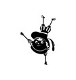 zwarte piet silhouette vector image vector image
