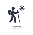 adventure icon on white background simple element vector image