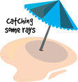 Catching Some Rays Royalty Free Vector Image - VectorStock