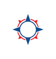 compass direction icon design template isolated vector image