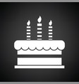 party cake icon vector image