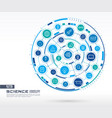 abstract science technology background digital vector image