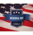 memorial day background template vector image