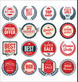 retro vintage sale badges and labels collection vector image