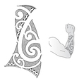 maori forearm vector image vector image