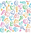 alphabet pattern vector image vector image