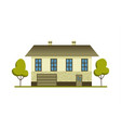 modern country home for booking and living house vector image vector image