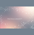 geometric abstract background with connected line vector image