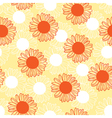 chamomile pattern red vector image