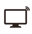 computer monitor symbol vector image