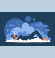 peaceful sleep concept vector image vector image