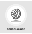 school globe flat icon vector image