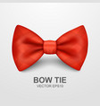 bow tie for father s day design 3d vector image