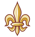 lily flower - heraldic symbol vector image