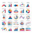 business data graphs financial vector image