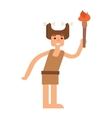 caveman primitive stone age people vector image vector image