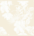 elegant seamless pattern with tropical flowers vector image vector image