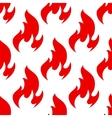 red spurts of fire flames seamless pattern vector image