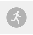 emergency exit on a white background vector image
