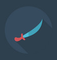 flat modern design with shadow icons sword vector image vector image